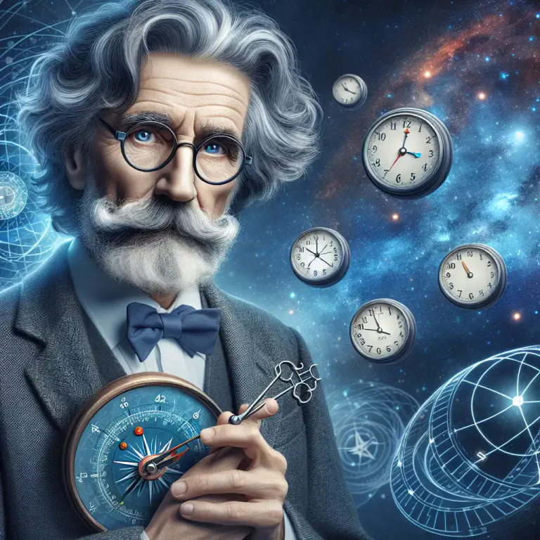 Visual representation of "relativism" - The idea in physics that there is no absolute frame of reference and everything is relative to an observer's own frame.