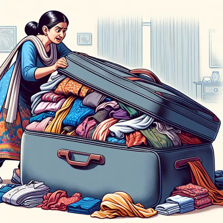 Visual representation of "stuff" - To fill something full or too full.