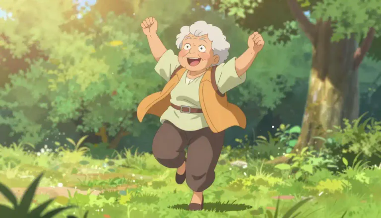 Visual representation of "sprightly" - Full of life and energy