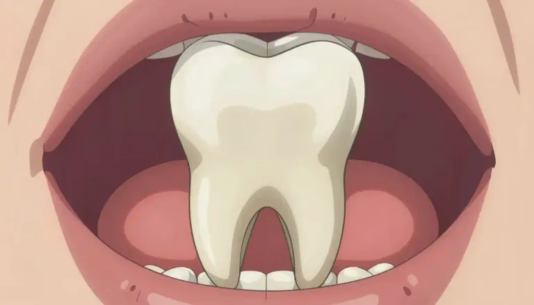 Visual representation of "molar" - A type of tooth that is wide and flat used for grinding food.