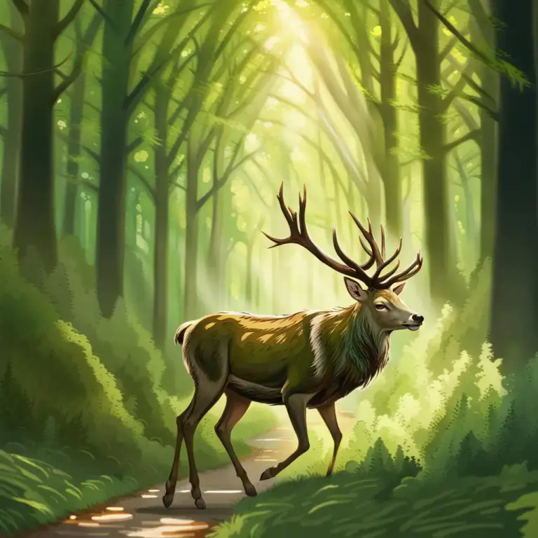 Visual representation of "runway" - The clear path that animals maintain for quick movement