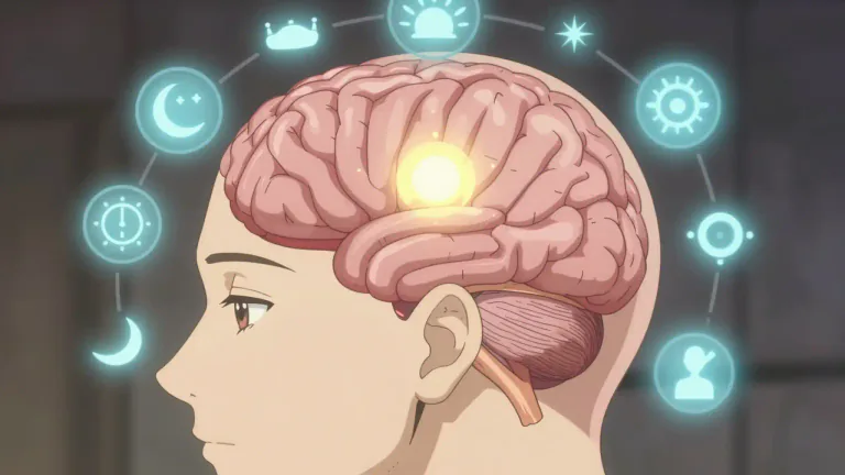 Visual representation of "hypothalamus" - The hypothalamus is a region of the brain that is responsible for controlling various bodily functions, such as temperature regulation, hunger, and sleep cycles.