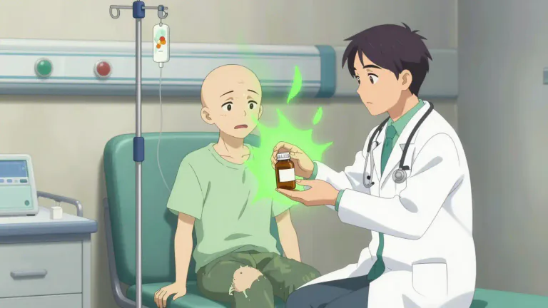 Visual representation of "dronabinol" - Dronabinol is a synthetic compound that acts like a substance found in marijuana, used to treat nausea and vomiting in patients undergoing chemotherapy.