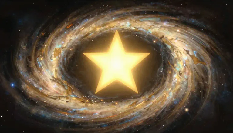 Visual representation of "circumstellar" - Related to or occurring in the area surrounding a star.