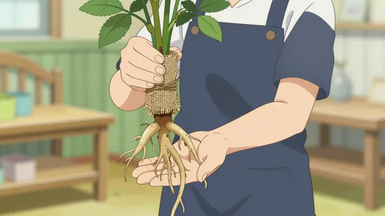 Visual representation of "bareroot" - Referring to plants sold without soil on their roots, typically during a specific dormant season.