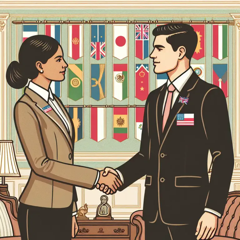 Visual representation of "ceremony" - Polite behaviors or actions that are part of social or diplomatic protocol