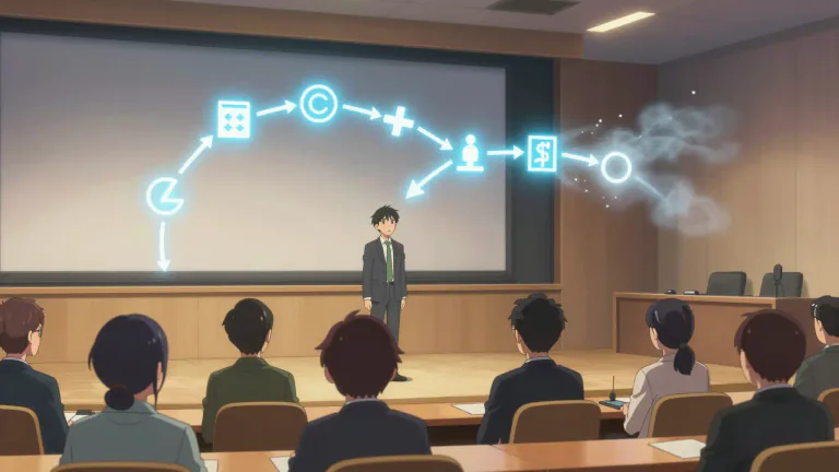 Visual representation of "cogency" - The quality of being clear, logical, and convincing.