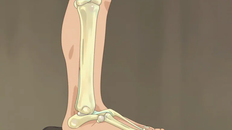 Visual representation of "peroneal" - Relating to the fibula or the outer side of the leg.