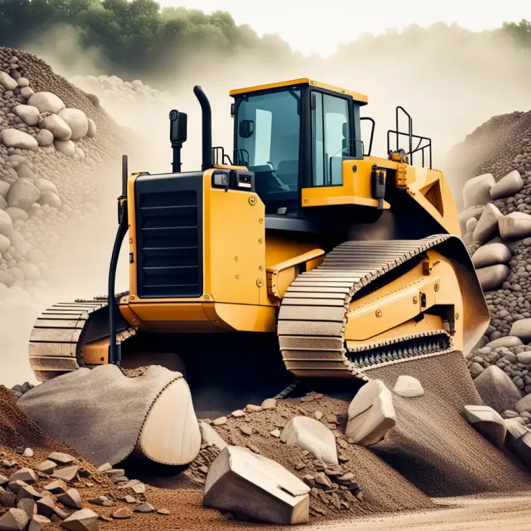 Visual representation of "crawler" - A vehicle, such as a bulldozer or tractor, that moves on tracks