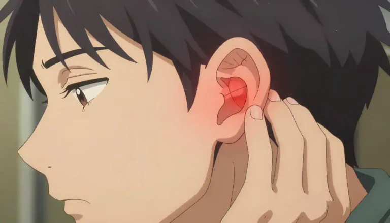 Visual representation of "mastoiditis" - Mastoiditis is an infection of the mastoid bone, which is located behind the ear, often resulting from untreated ear infections.