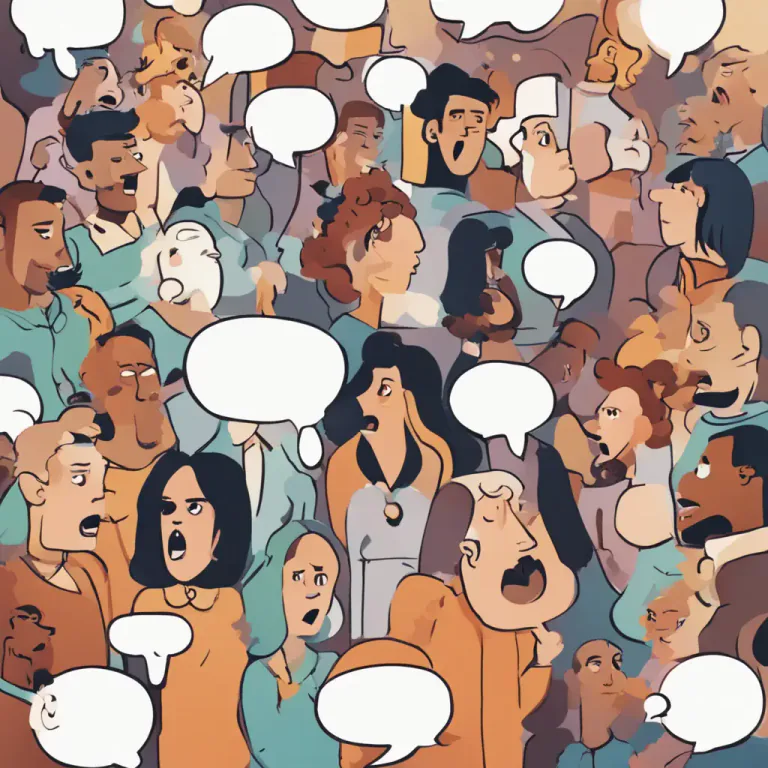 Visual representation of "the talk of something" - The subject of much discussion, gossip, or speculation.