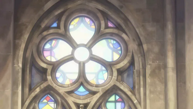 Visual representation of "quatrefoil" - A decorative figure consisting of four overlapping circles, common in Gothic architecture.