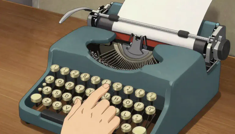 Visual representation of "typewriter" - A machine for writing with keys that work by pressing a button