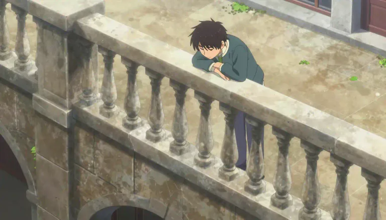 Visual representation of "balustrade" - A railing or barrier, often made of short posts (balusters), along the edge of something like a staircase or balcony to prevent people from falling