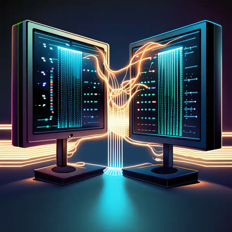 Visual representation of "transact" - To carry out a process or set of operations in computing or technology.