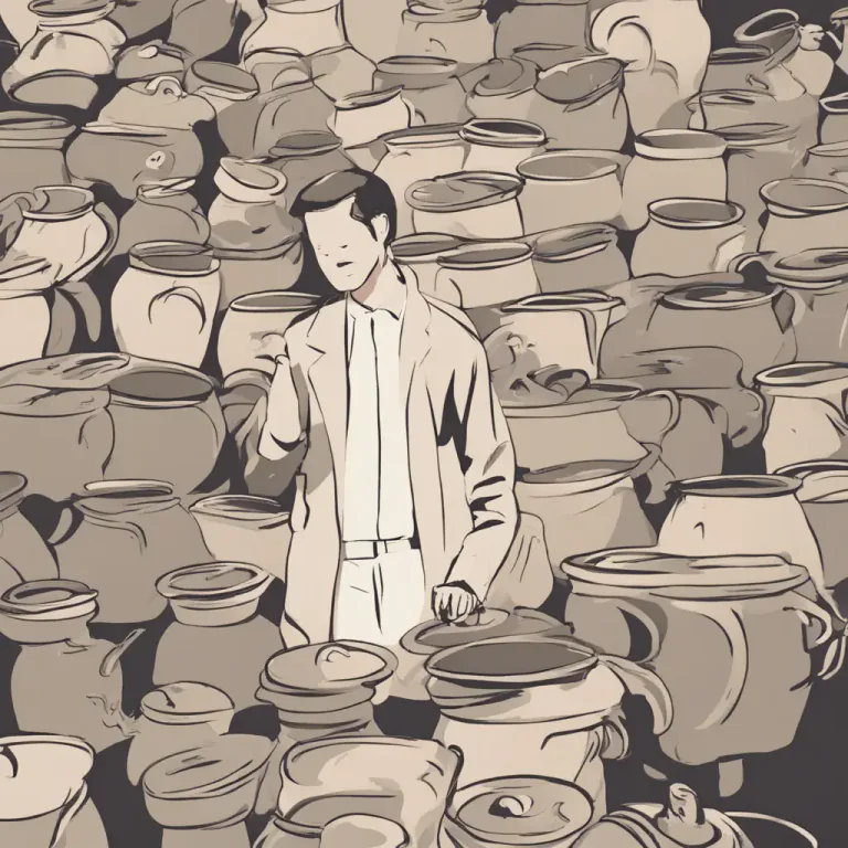 Visual representation of "pot luck" - A situation where you must take a chance and see what happens.