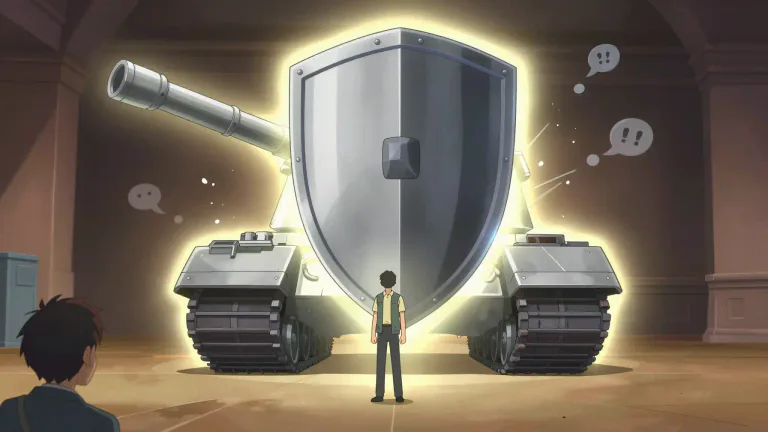 Visual representation of "panzer" - A term used to refer metaphorically to a form of strength or impenetrability in various contexts.