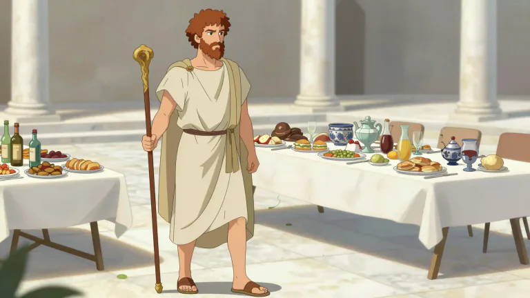 Visual representation of "cynic" - A member of a school of ancient Greek philosophers founded by Antisthenes, marked by an ostentatious contempt for ease and pleasure