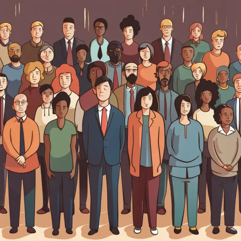 Visual representation of "at large" - Representing a group or community as a whole