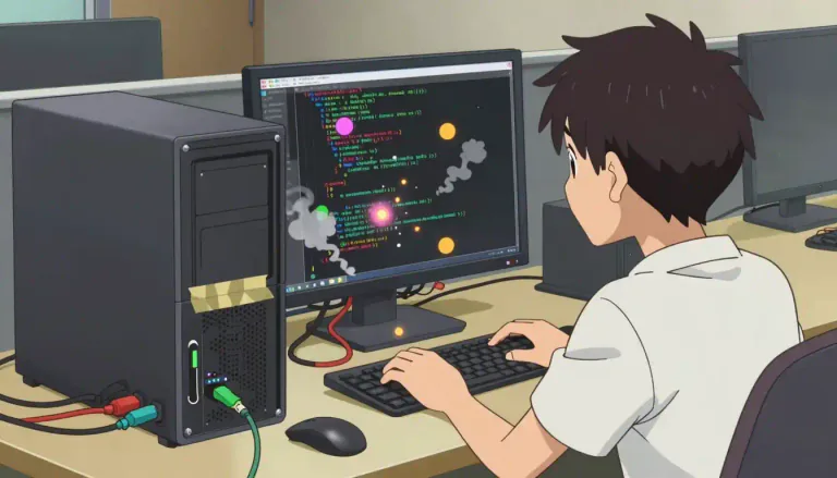 Visual representation of "kludge" - A clumsy, inelegant solution to a problem, especially in computer programming.