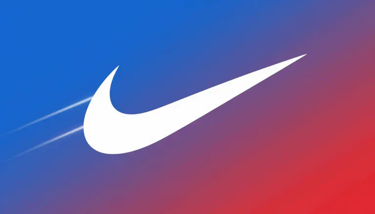 Visual representation of "swoosh" - A brand logo famously used by Nike that symbolizes speed and motion.