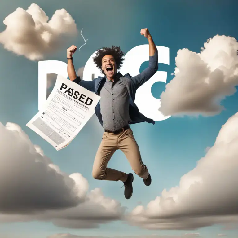 Visual representation of "on cloud nine" - Extremely happy or euphoric