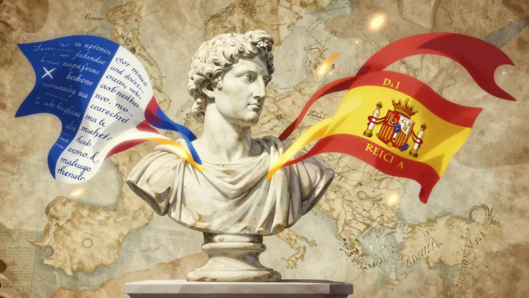 Visual representation of "latin" - Latin is also used to refer to Romance languages derived from Latin.