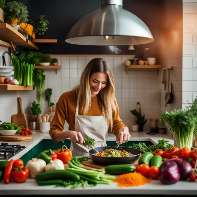 Visual representation of "vegetarian" - Relating to the diet of a vegetarian