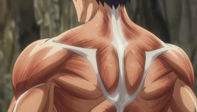 Visual representation of "trapezius" - The trapezius is a large muscle extending over the back of the neck and shoulders, involved in shoulder movement and neck support.