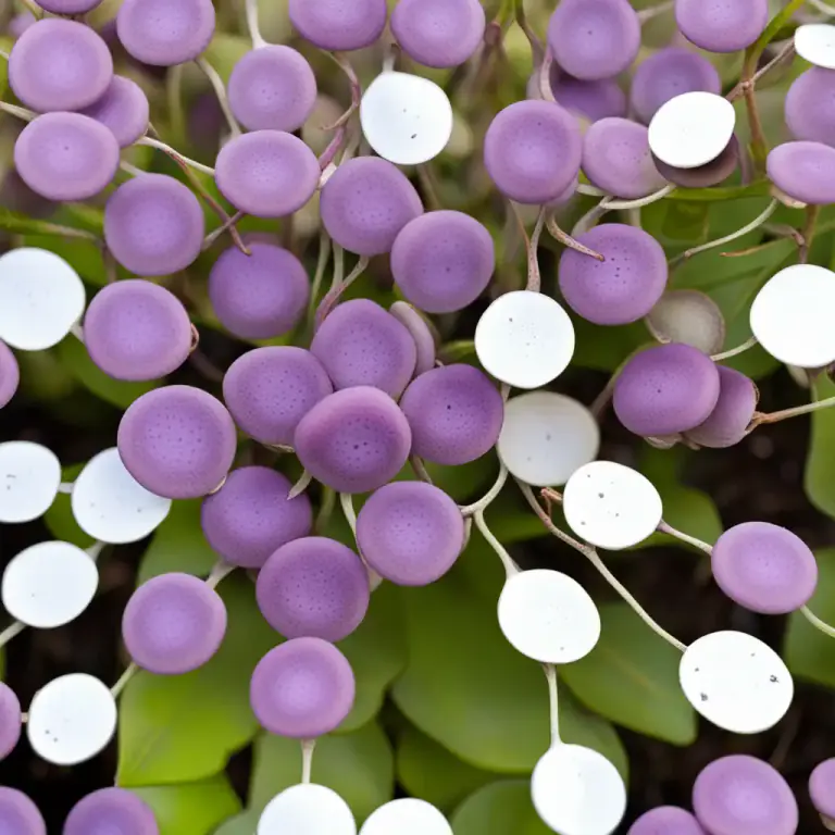 Visual representation of "honesty" - A type of plant with purple or white flowers