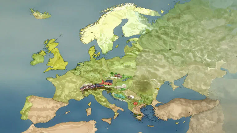 Visual representation of "northeastern" - Relating to the northeastern part of a region or country.
