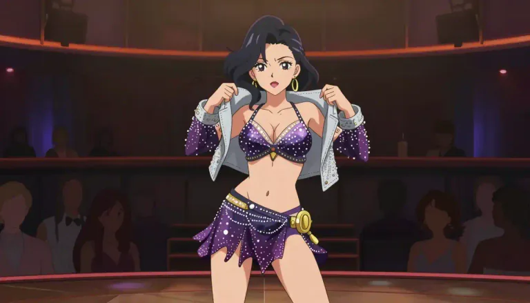 Visual representation of "stripper" - A person who removes their clothing in a sexually suggestive way for entertainment.
