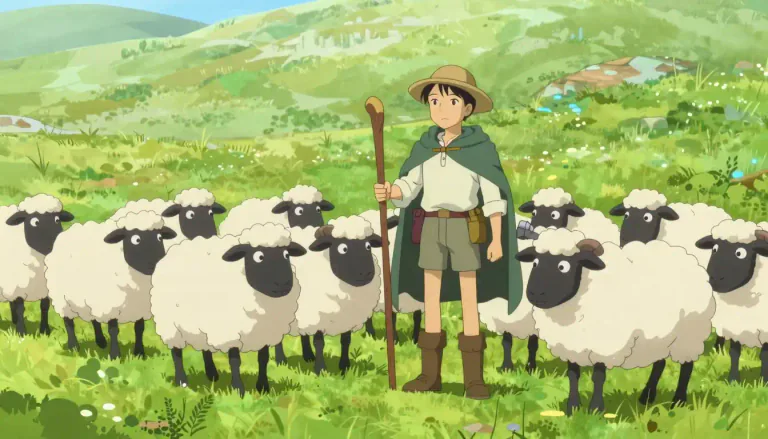 Visual representation of "sheepherder" - A person who takes care of and manages a flock of sheep.