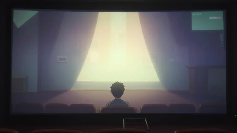Visual representation of "fullscreen" - A mode of display where the content fills the entire screen area, hiding all other windows or elements.
