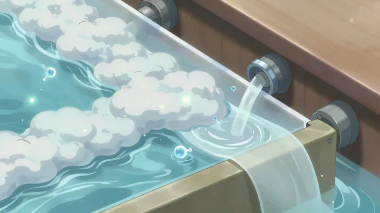 Visual representation of "nanofiltration" - Nanofiltration is a membrane filtration process that removes small particles such as salts and small organic molecules from liquids, usually involving pressures between microfiltration and reverse osmosis.