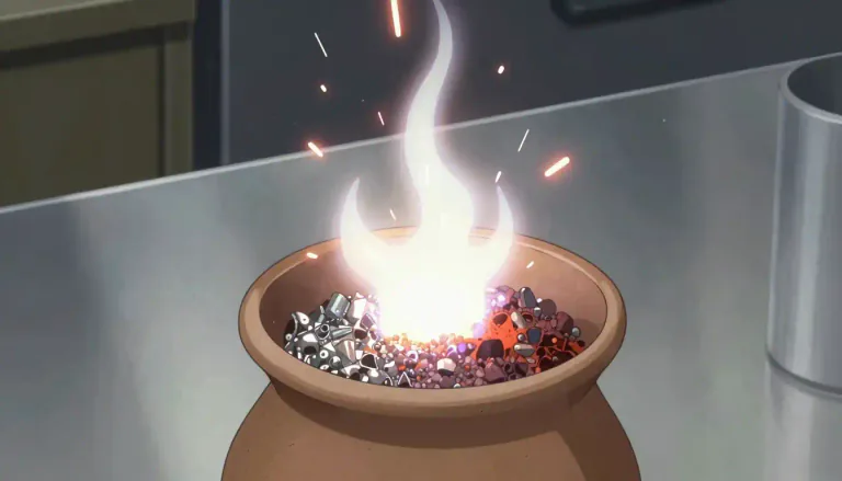 Visual representation of "thermite" - Thermite is a mixture of metal powder and metal oxide that produces a very high-temperature reaction when ignited.