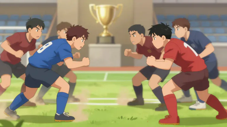 Visual representation of "throwdown" - A contest or challenge, especially one that is intense or aggressive.