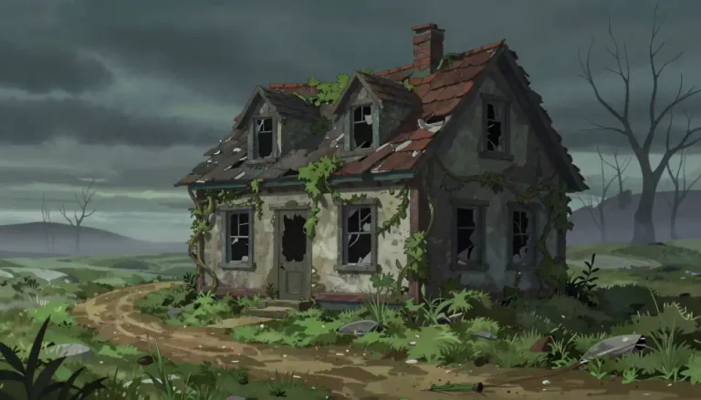Visual representation of "godforsaken" - Deserted, neglected and desolate.