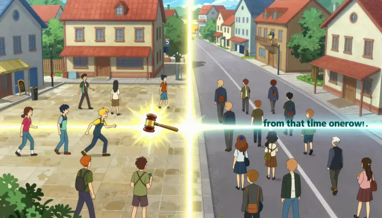Visual representation of "thenceforward" - From that time onward; from that point in time.