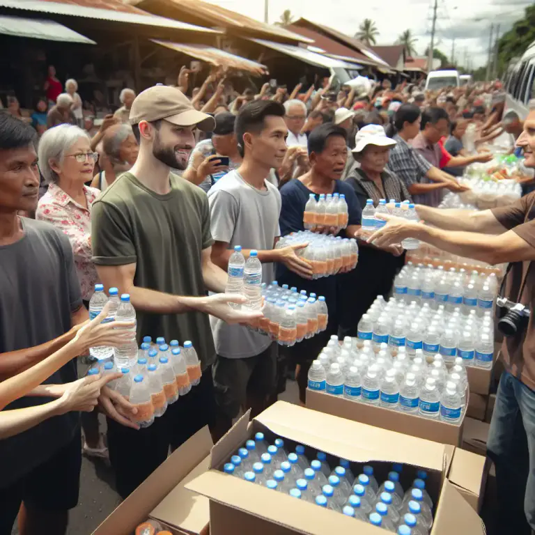 Visual representation of "dispensation" - The act of giving out or distributing something