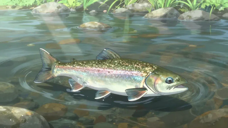 Visual representation of "char" - A type of freshwater fish related to salmon and trout.