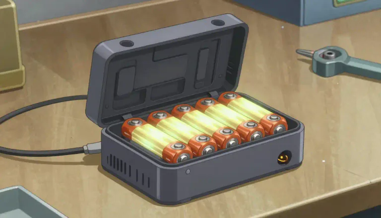 Visual representation of "powerpack" - A compact unit containing multiple batteries to provide a power source for devices or machines.