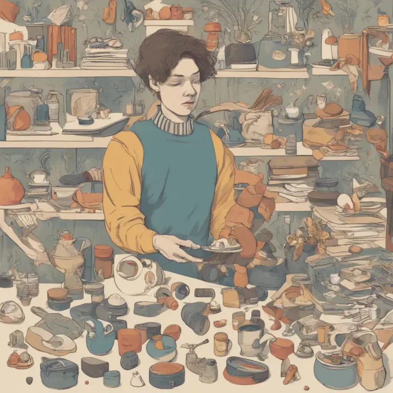 Visual representation of "pick and choose" - To choose only the things that you like or want very much from a group of things.