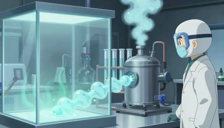 Visual representation of "cyanogen" - A toxic compound with the formula (CN)2 that is a colorless gas at room temperature and is used in making plastics and in various chemical syntheses.