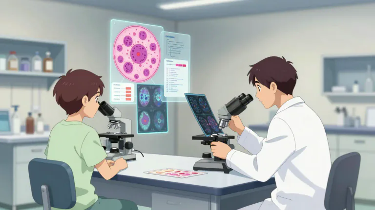 Visual representation of "clinicopathological" - Relating to the clinical and pathological characteristics of a disease.