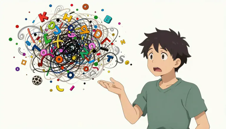 Visual representation of "nonsense" - Something that is not logical or does not make sense.