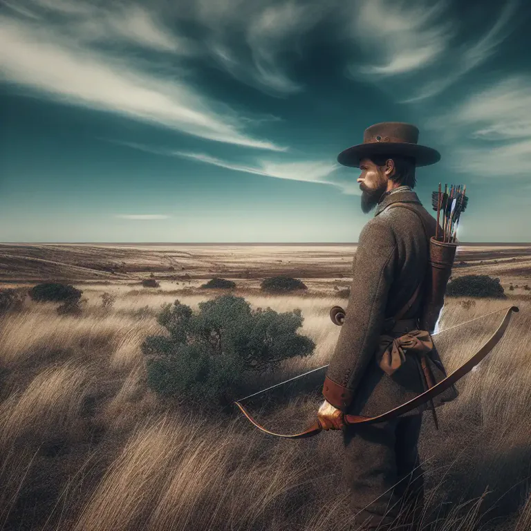 Visual representation of "bushman" - A member of a hunting people native to the scrublands of southern Africa.