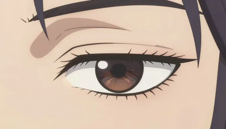 Visual representation of "eyelid" - The thin skin that covers your eye and can be closed to protect it.