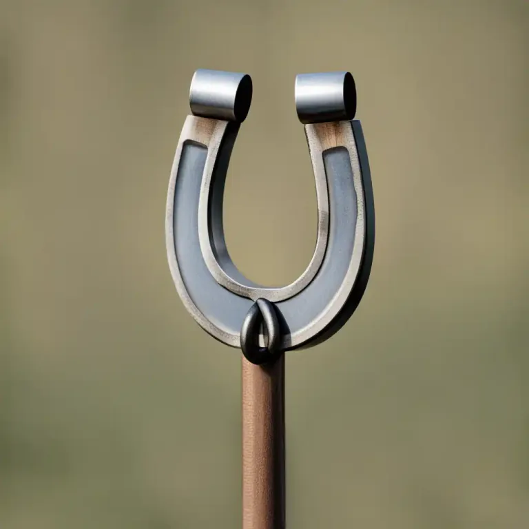 Visual representation of "keeper" - A bar of soft iron used to connect the poles of a magnet to maintain its magnetic power.