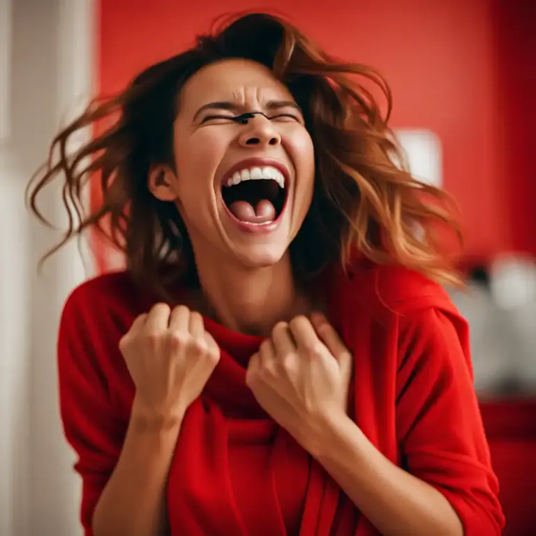 Visual representation of "laugh like a drain" - To laugh loudly and uncontrollably